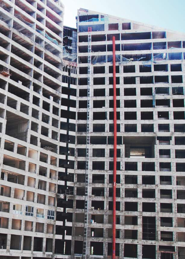 High-rise construction project